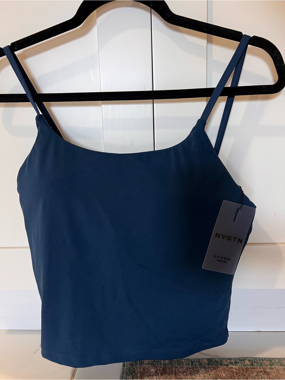 NVGTN Solace Mid Tank Nautical Blue Size Large NWT